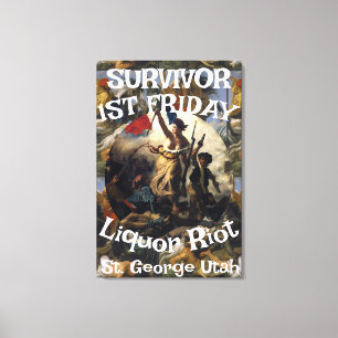 Survivor 1. Freitag Liquor Riot St. George Utah Leinwanddruck