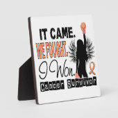 Survivor 22 Uterine Cancer Fotoplatte (Vorderseite)