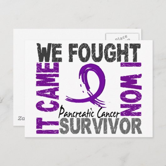 Survivor 5 Bauchspeicheldrüsenkrebs Postkarte (Vorne/Hinten)