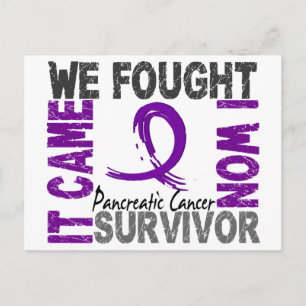 Survivor 5 Bauchspeicheldrüsenkrebs Postkarte