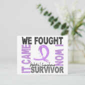 Survivor 5 Hodgkin-Lymphom Postkarte (Stehend Vorderseite)