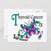 Survivor 6 Schilddrüsenkrebs Postkarte (Vorne/Hinten)
