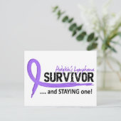 Survivor 8 Hodgkin-Lymphom Postkarte (Stehend Vorderseite)