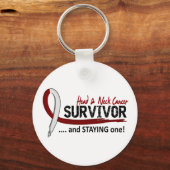 Survivor 8 Kopf Nackenkrebs Schlüsselanhänger (Vorderseite)