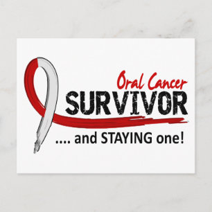 Survivor 8 Oraler Krebs Postkarte