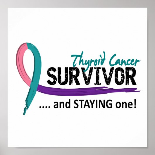 Survivor 8 Schilddrüsenkrebs Poster (Vorne)