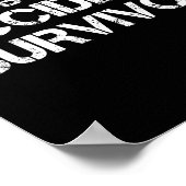 Survivor bei Snowboarden Poster (Ecke)