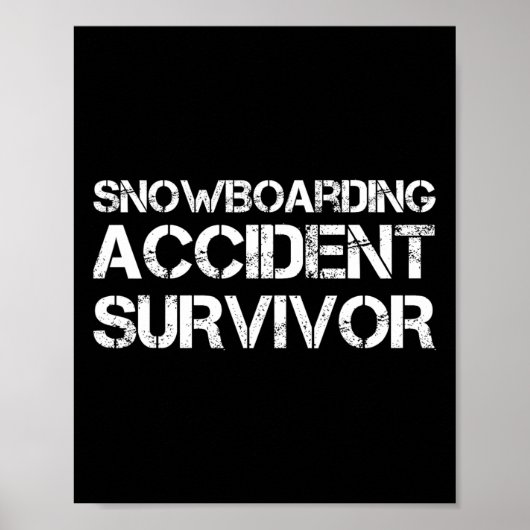 Survivor bei Snowboarden Poster (Vorne)