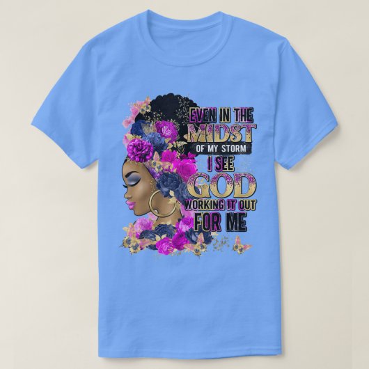 Survivor Breast Cancer Awareness I'm The Storm Str T-Shirt (Design vorne)