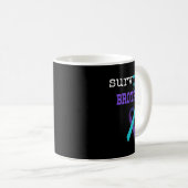 Survivor Brother Semicolon Geschenk Suizidpräventi Kaffeetasse (VorderseiteRechts)