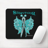 Survivor Celtic Butterfly - Eierstockkrebs Mousepad (Mit Mouse)