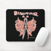 Survivor Celtic Butterfly - Endometrialer Krebs Mousepad (Mit Mouse)