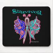Survivor Celtic Butterfly - Schilddrüsenkrebs Mousepad (Vorne)