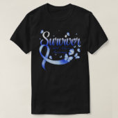 Survivor Child Abuse Awareness Butterfly T-Shirt (Design vorne)