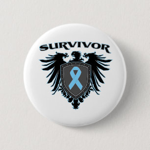 Survivor Crest for Prostata Cancer Survivors Button