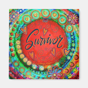 "Survivor" EIN WORT-Inspirivity Magnet