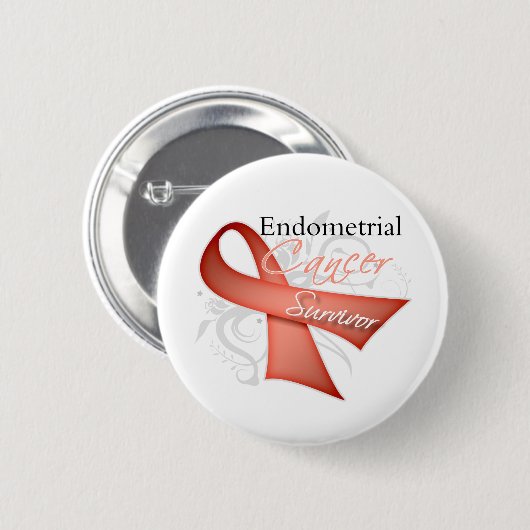 Survivor - Endometriumkarzinom Button (Vorne & Hinten)