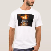 "Survivor" Graue Wolfspenden T-Shirt (Vorderseite)