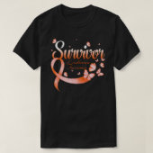 Survivor Leukemia Awareness Butterfly T-Shirt (Design vorne)