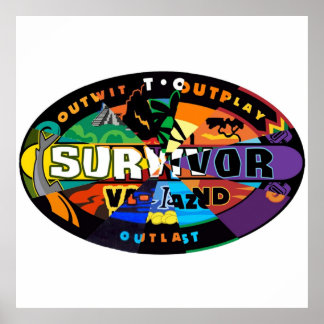Survivor Logos zusammengelegt Poster