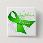 Survivor - Lymphom Button (Vorderseite)