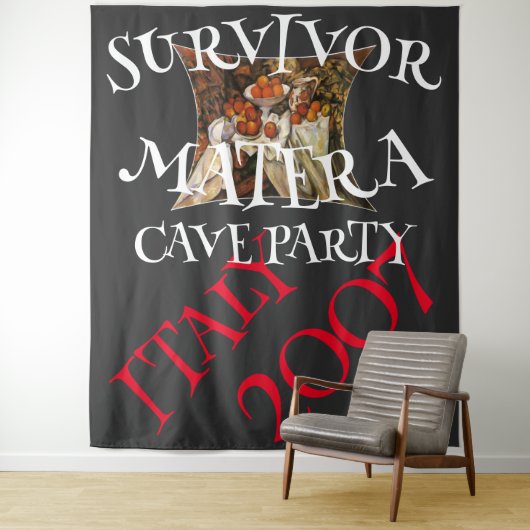 SURVIVOR MATERA CAVE PARTY WEIN MIXER 2007 WANDTEPPICH (Beispiel)