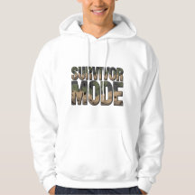 Survivor Mode Männerhoodie – Army-Tarnung Edition