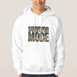 Survivor Mode Männerhoodie – Army-Tarnung Edition Hoodie
