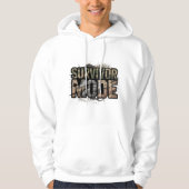 Survivor Mode Männerhoodie – Rissige Wand Power  Hoodie (Vorderseite)
