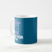 Survivor Mom - Semicolon Suicide Prevention Awaren Kaffeetasse (Vorderseite Links)