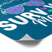Survivor Mom - Semicolon Suicide Prevention Awaren Poster (Ecke)