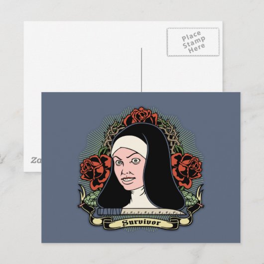 Survivor Nun Postkarte (Vorne/Hinten)