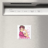 Survivor Rosie Riveter Brustkrebs Bewusstsein Magnet (In Situ (Geschirrspüler))