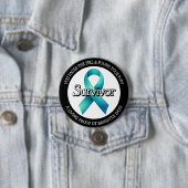 Survivor SA Teal Awareness Ribbon Button (Beispiel)