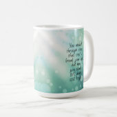Survivor SA Teal Awareness Ribbon Kaffeetasse (VorderseiteRechts)