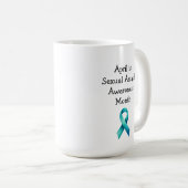Survivor SA Teal Awareness Ribbon Kaffeetasse (VorderseiteRechts)