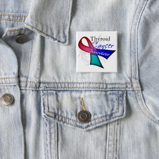 Survivor - Schilddrüsenkrebs Button (Beispiel)