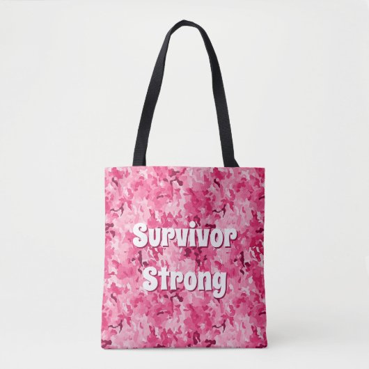 Survivor Strong Pink Camo Tasche (Vorderseite)