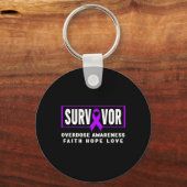 Survivor - Suchtbewusstsein Schlüsselanhänger (Vorderseite)