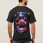 Survivor Tiger Paw Print T - Shirt (Rückseite)
