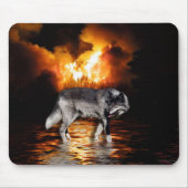 "Survivor" Wolf Mousepad (Vorne)
