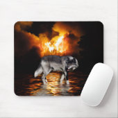 "Survivor" Wolf Mousepad (Mit Mouse)