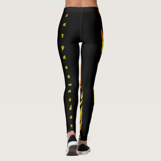 Surya Namaskar (Sun Salutation) Leggings (Rückseite)