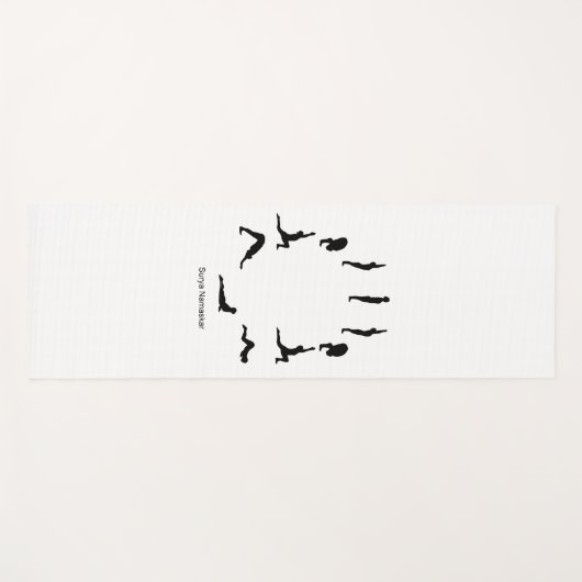 Surya Namaskar Yogamatte (Vorderseite (Horizontal))