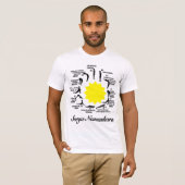 Surya namaskara Yoga Bewusstsein Shirt-Shirt T-Shirt (Vorne ganz)
