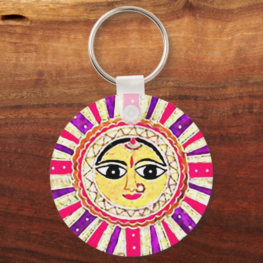 Surya Sun Goddess Schlüsselanhänger (Vorderseite)