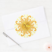 Suryadev : Die Sonne Runder Aufkleber (Umschlag)