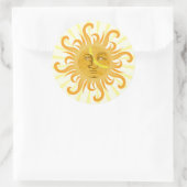 Suryadev : Die Sonne Runder Aufkleber (Tasche)