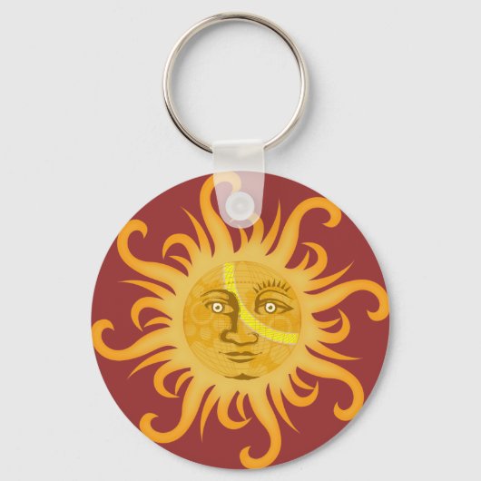 Suryadev : Die Sonne Schlüsselanhänger (Vorderseite)