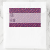 Suryasta Stripes-Geschenk-Tag Rechteckiger Aufkleber (Tasche)